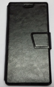 Кожен калъф тефтер FLEXI за Prestigio MultiPhone Muze D3 3530 черен